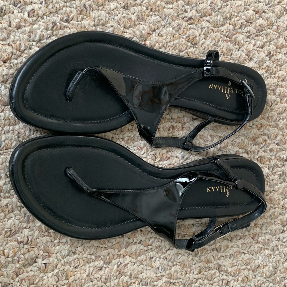 Black Sandals with Nike Air comfort